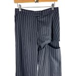 Nafsika Skourti Naughty Trousers Navy Pinstripe Pants UK 10 or US 6 Blue Photo 6