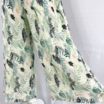 Foxiedox New Lace Ruffle Printed Cropped Strapless Jumpsuit Green Petite Size XS Photo 8