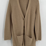 J. Jill Camel Chunky Cotton Long Cardigan Old Money Quiet Luxury Womens Size XLP Tan Photo 0