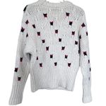 ZARA Ecru Wool Blend Floral Crocheted Sweater size Small NWOT Photo 6
