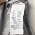 J.Crew  Women's Blouse Gray Blue Panel Striped Bib Front Top Long Sleeve shirt M Photo 5