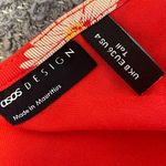 ASOS Women’s Red Floral V-Neck Sleeveless Dress 90’s Daisy Print Sundress Retro Photo 9