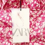 ZARA  Printed Corset Bodysuit Pink White Floral Medium NWT Photo 7
