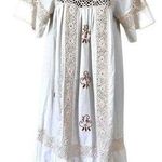 Handmade Vintage Mexican Oaxaca crochet embroidered dress Photo 0