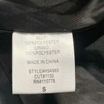 Hazel Anthropologie Black White Tweed Coat Faux Fur Collar Puff Sleeves Small Photo 10