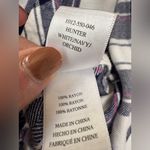 Rails Plaid Flannel Button Down Hunter Shirt in White Navy Orchid sz Small $158 Photo 9