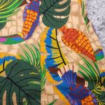 House of Harlow 1960 Linen Blend Toucan Tropical Mini Dress NWT Women's Size XL Tan Photo 13