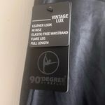 ✨90 Degree By Reflex Faux Leather Flared Leg Yoga Sz Medium Pants✨ Black Photo 8