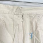 American Vintage Vintage Golf Rainbow Embroidered Sporty Cream Mini Skort Skirt Cotton Size 6 Photo 4