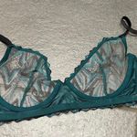 Savage X Fenty Shining Star Embroidered Unlined Demi Bra Wildflower Blue 36C Size undefined Photo 9