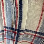 Frank & Eileen  Classic Linen Shirt in Plaid White/Blue Size S Photo 4