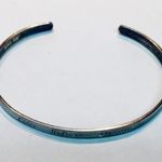 NVC 925 Sterling Silver Love Believe Dream Cuff Bracelet Photo 1