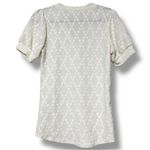 Lovely Melody women’s size large ivory button v Photo 7