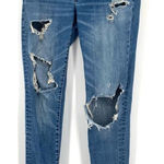 American Eagle  Super Stretch High Waist Jegging Size 4 Distressed and destroyed‎ Photo 0