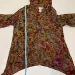 Soft Surroundings My Weekend Woven Pullover Hoodie Boho EUC Size LP Rayon Photo 10