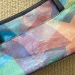 Y2K Watercolor Shoulder Bag Boho Pastel Southwest Artist Log Bag Tote Blue EUC Green Photo 9