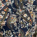 Natural Life Dress Maxi Floral Shimmery Lined Boho Bohemian Romantic Blue Gold Photo 5