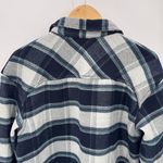 Columbia  Calico Basin‎ Shirt Jacket Womens Medium Blue Gray Polyester Pockets Photo 7