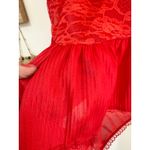 80s NOS Strapless Red Lace Teddy Size undefined Photo 7