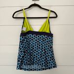 Jag Women’s Large Blue Green Tankini Swim Top Photo 3