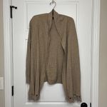 Staccato ‎ Open Front Cardigan Sweater Women's Size Medium Neutral Color Tasseled Photo 1