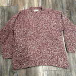 Urban Outfitters  UO Oversized Fuzzy V-Neck Side Slit Sweater XS Photo 0