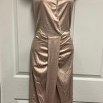 Allegra K Sleeveless Satin Summer Halter Neck Flowy Swing A-Line Party Dress Photo 2