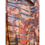 Wild Fable  Sheer Button-Up Ruched Front Dress‎ Beach Pool Cover-Up Size Medium Photo 6