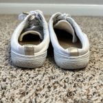 Lilly Pulitzer White Canvas Abigail Mule Sneaker Gold Pave Grommets Size 8 Photo 8