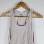 Athleta shimmer metallic chi tank top pink crew neck size S Photo 1