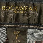 Rocawear Womens sz7  skinny jeans dark wash 33" inseam Photo 11