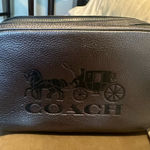 Coach woman Dark blue Leather Crossbody Bag Photo 0