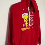 Looney Tunes Tweety Bird Christmas red Sweatshirt Hoodie Photo 1