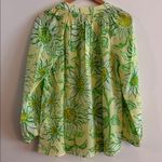 Lilly Pulitzer New  Elsa Top Long Sleeve Blouse Limoncello Sunbelievable Small Photo 3