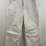 Judy Blue  Not Too Salty High Rise Wide Leg Cropped Jeans in white plus size 16W Photo 0