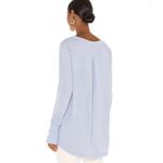 Free People  Snowy Bohemian Thermal Oversized Shirt Baby Blue Rain medium Photo 6