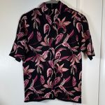 Chico's  Jacquard Mock Neck Sweater Bold Lily Print Elbow Sleeve Size 0/Small EUC Photo 3