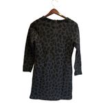 3.1 Phillip Lim Women's Gray Animal Print Sweater Dress Size M 100% merino wool Photo 3