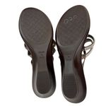 Italian Shoemakers NWOB Bronze Gold Cushioned Sandals with Rhinestone Straps Photo 5