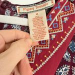 Flying Tomato  Burgundy Shirt Relaxed Retro Flowy Hippie Earthy Twee Photo 1