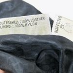 Vintage 70s Weiss Furs Black Leather Snakeskin Bomber Jacket Size M Photo 7