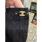 Sam Edelman Molly Black Suede Tall Knee High Kitten Heel Boots Size 6 M Display Photo 6