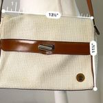 Women’s Woven Italian Crossbody Purse Bag White Photo 4