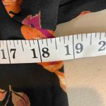 BP Brass Plum Button Front Shirt Womens Small Black Floral Polyester Wide Sleeve Size undefined Photo 8