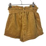 Love Tree Brown Corduroy High Rise Paperbag Shorts M Photo 2