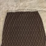 Vintage Brown and Cream Patterned Skirt Tan Size undefined Photo 3