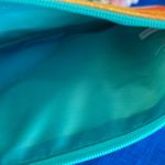 Ipsy  Yellow, Orange, Blue Tie Dye Glam Makeup Bag Cosmetic Bag Only, Top Zip. Photo 2