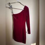 NBD  Ginnie Velvet One Shoulder Mini Dress Sz S NEW Purple Violet‎ Asymmetrical Photo 7