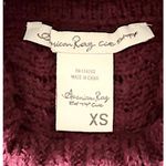 American Rag  Sweater Womens Maroon Cold Shoulder Textured Knitted Cozy Photo 3