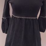 Kenar  Black Bell Sleeve Sweater with Stud
Embellishments Photo 3